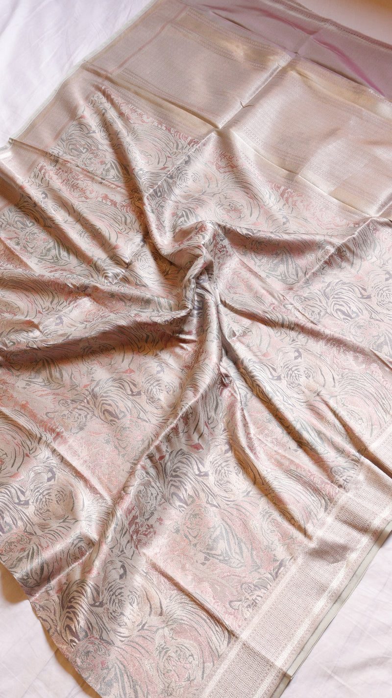 Pure Mulberry Silk Dupatta with Handloom Dampach Weave