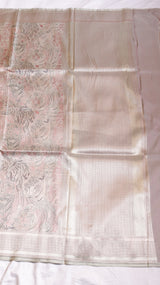 Pure Mulberry Silk Dupatta with Handloom Dampach Weave