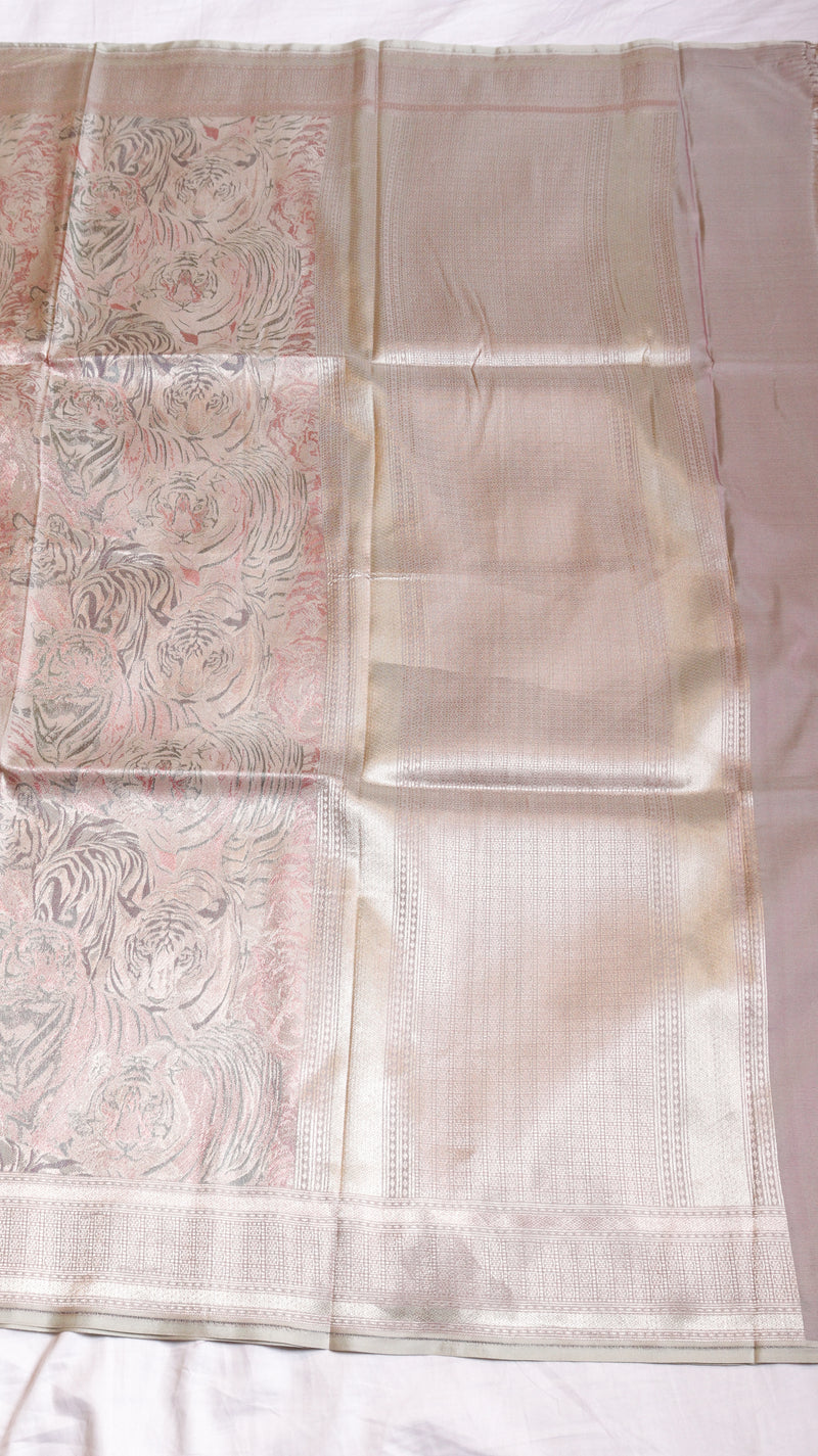 Pure Mulberry Silk Dupatta with Handloom Dampach Weave