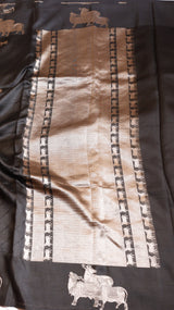 Raw Mango Kadwa Buta Pure Katan Silk Saree