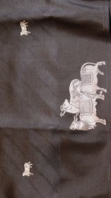 Raw Mango Kadwa Buta Pure Katan Silk Saree