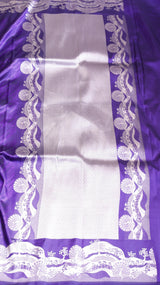 Pre-Order : Purple Pure Katan Silk Handloom Saree