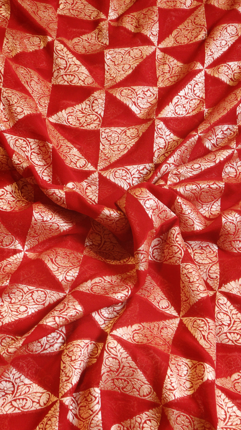 Handloom Pure Khaddi Georgette Saree