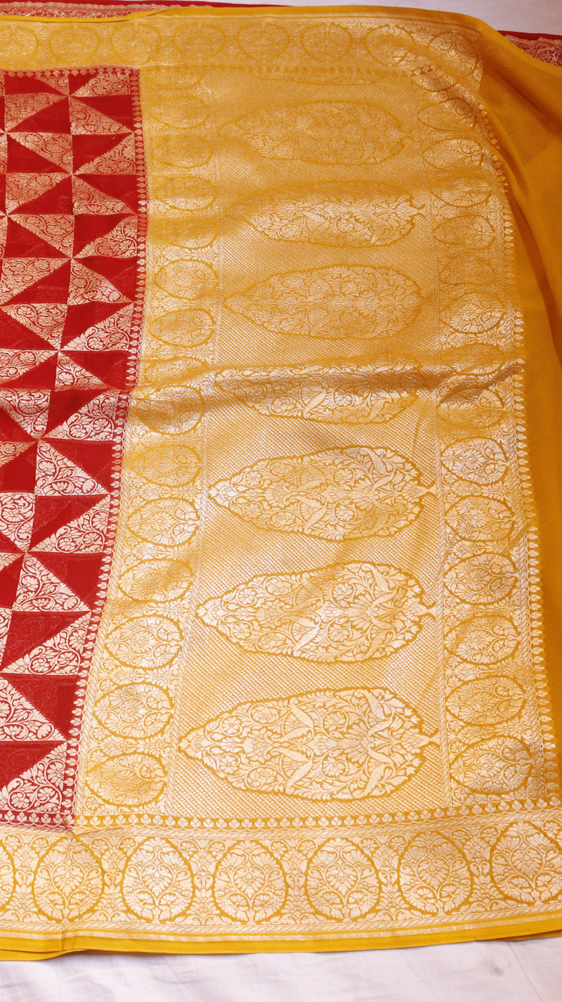 Handloom Pure Khaddi Georgette Saree