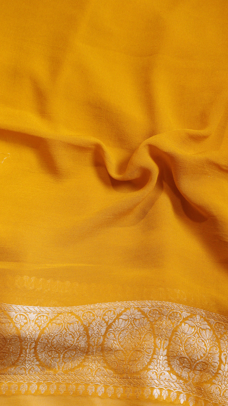 Handloom Pure Khaddi Georgette Saree