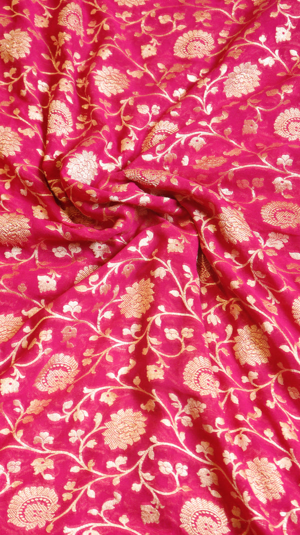 Handloom Pure Khaddi Georgette Saree