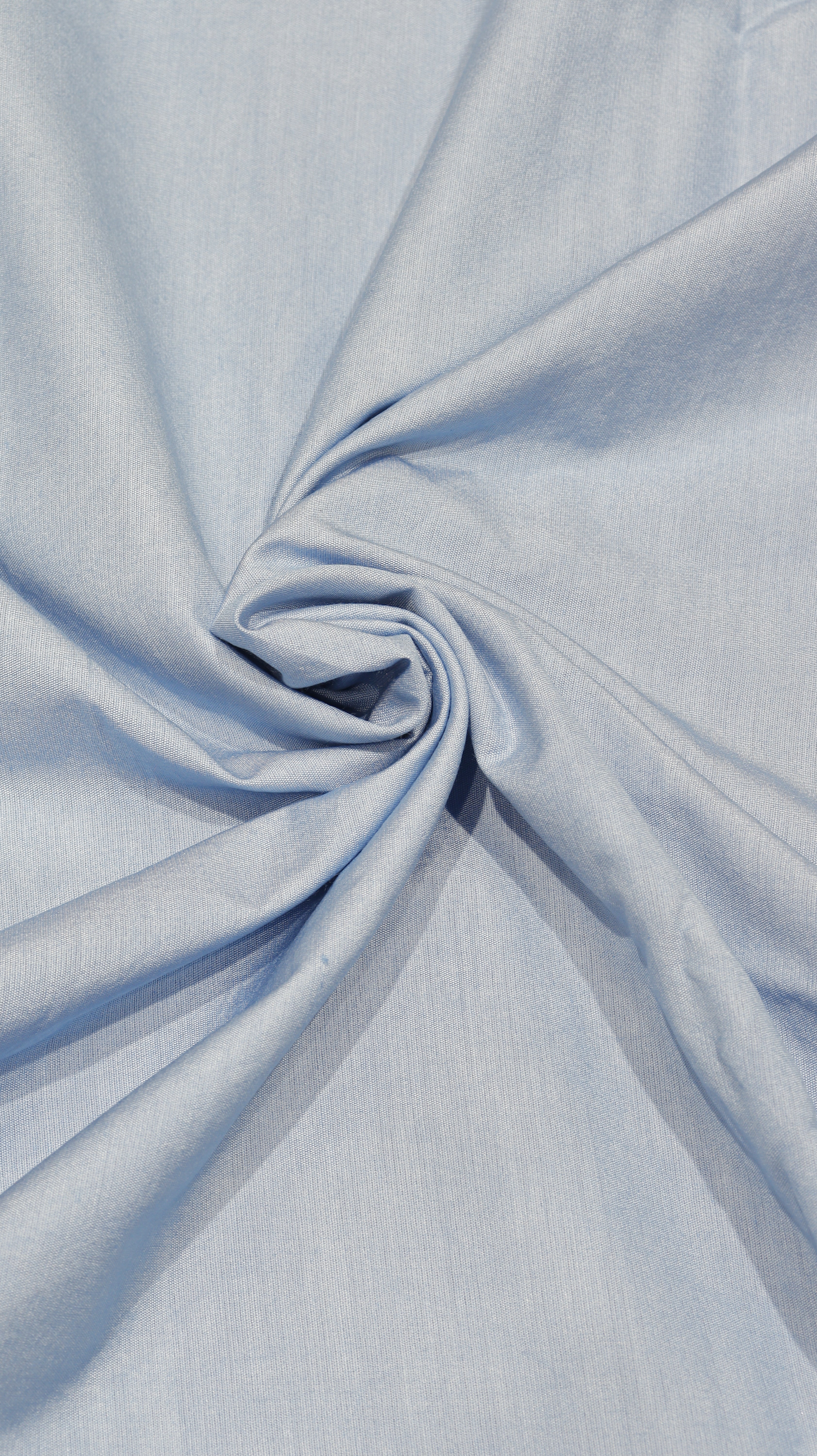 Soft Blue Cotton Chanderi  Handloom Suit Set