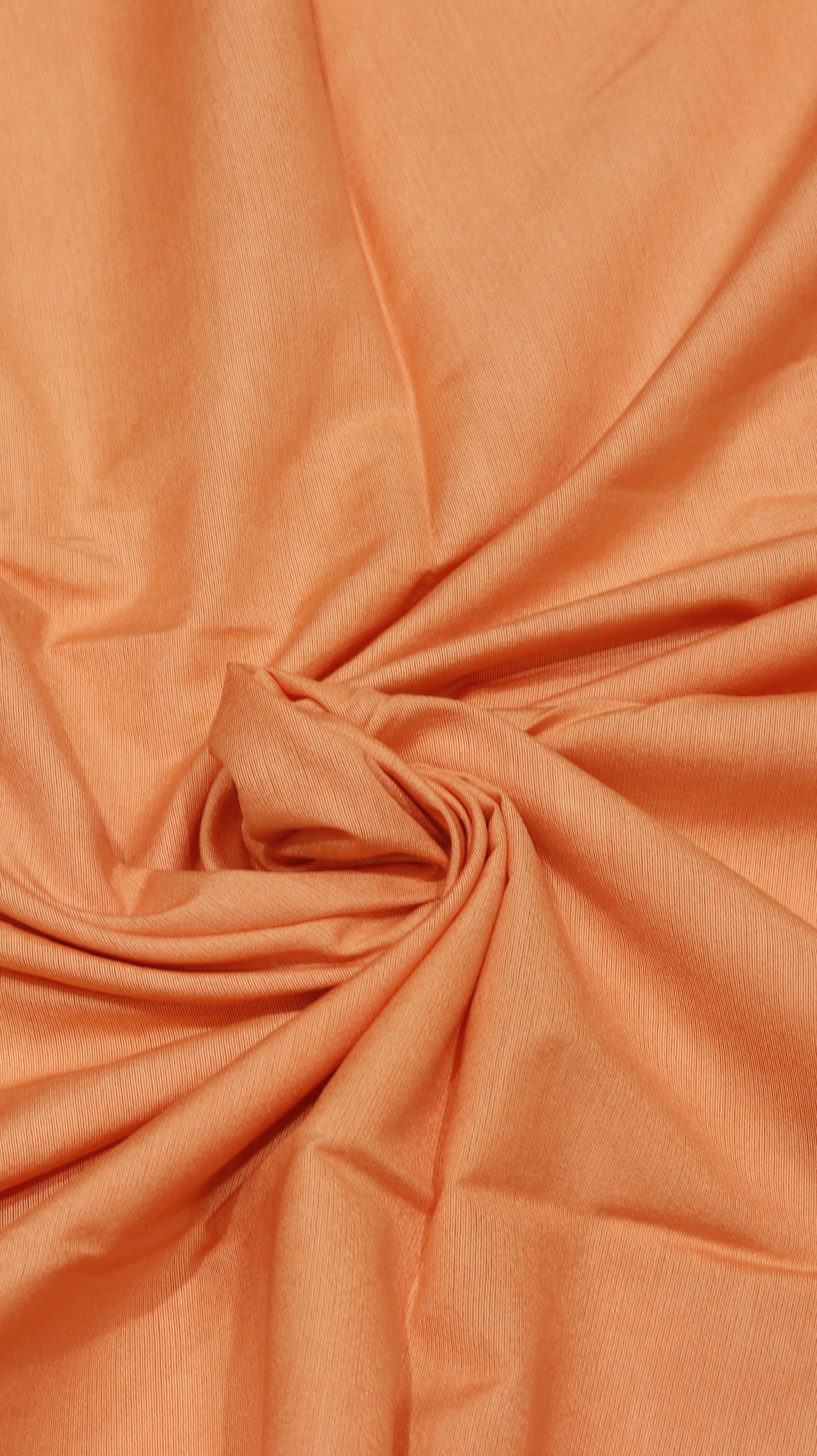 Peach Cotton Chanderi  Handloom Suit Set