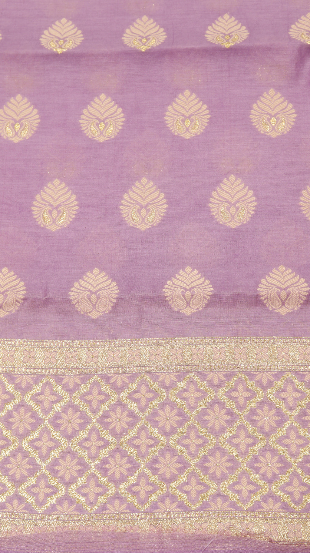 Pre-Order : Purple Cotton Chanderi Suit Set