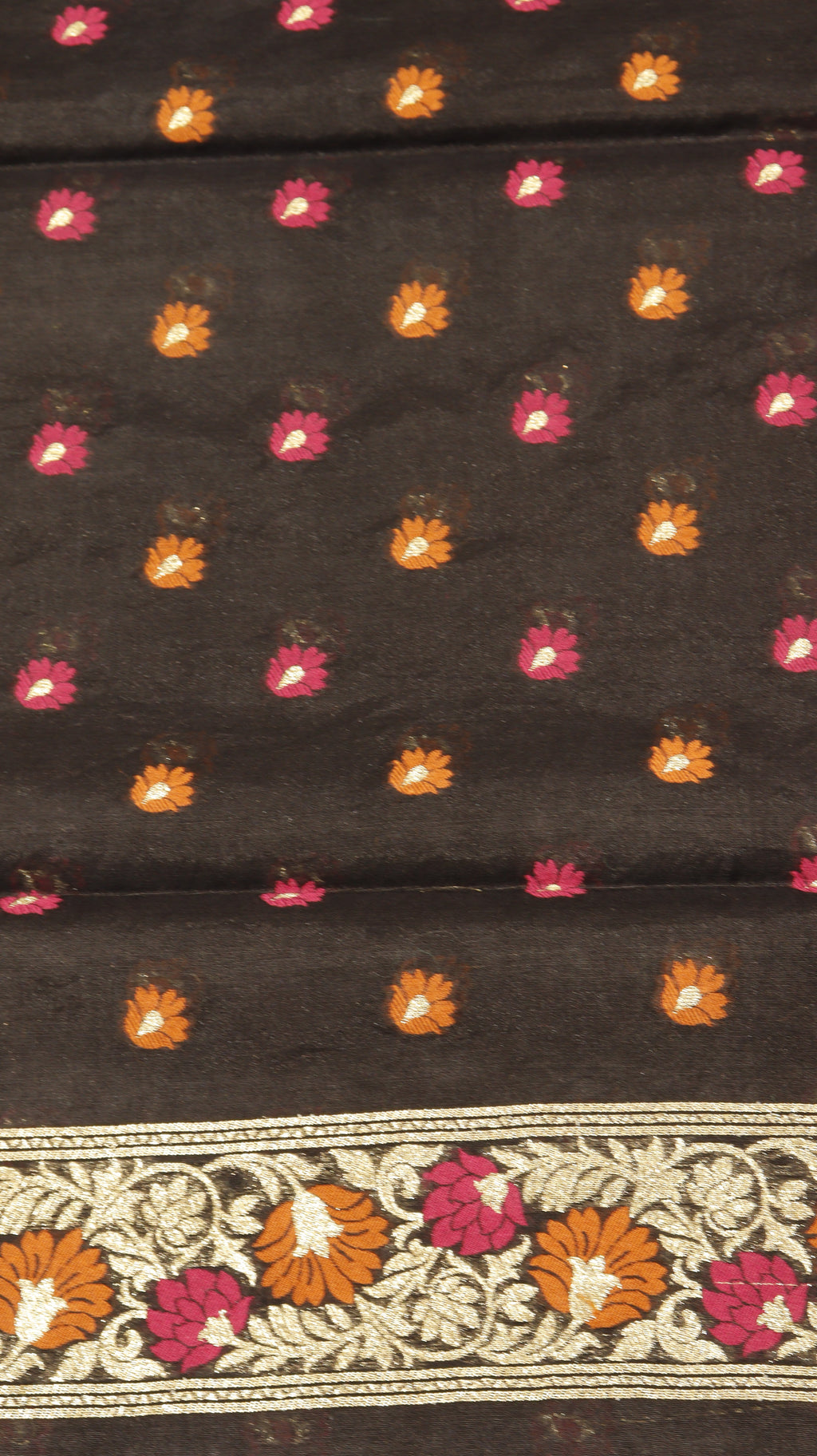 Black Cotton Chanderi Suit Set