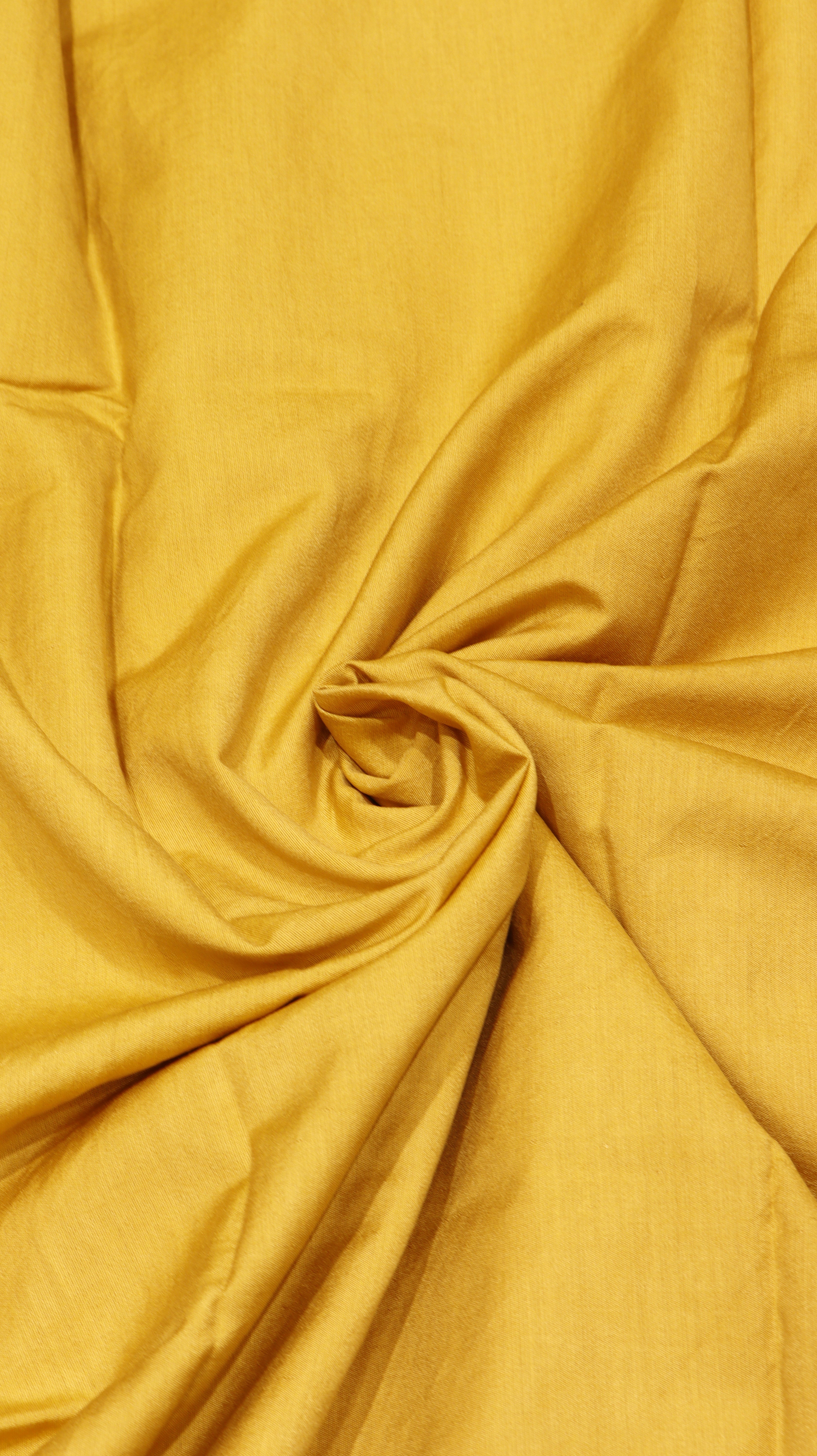 Mustard Yellow Cotton Chanderi Handloom Suit Set