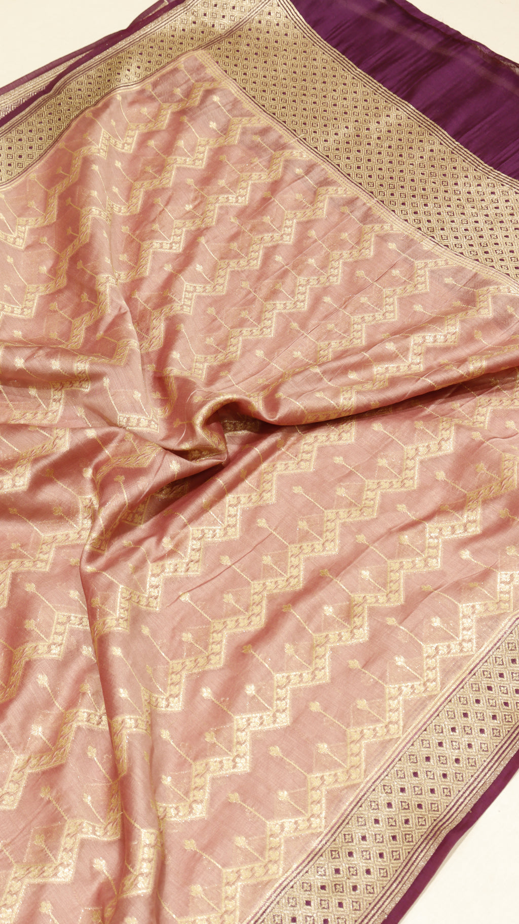 Pre-Order : Blush Pink Pure Moonga Silk Handloom Suit Set