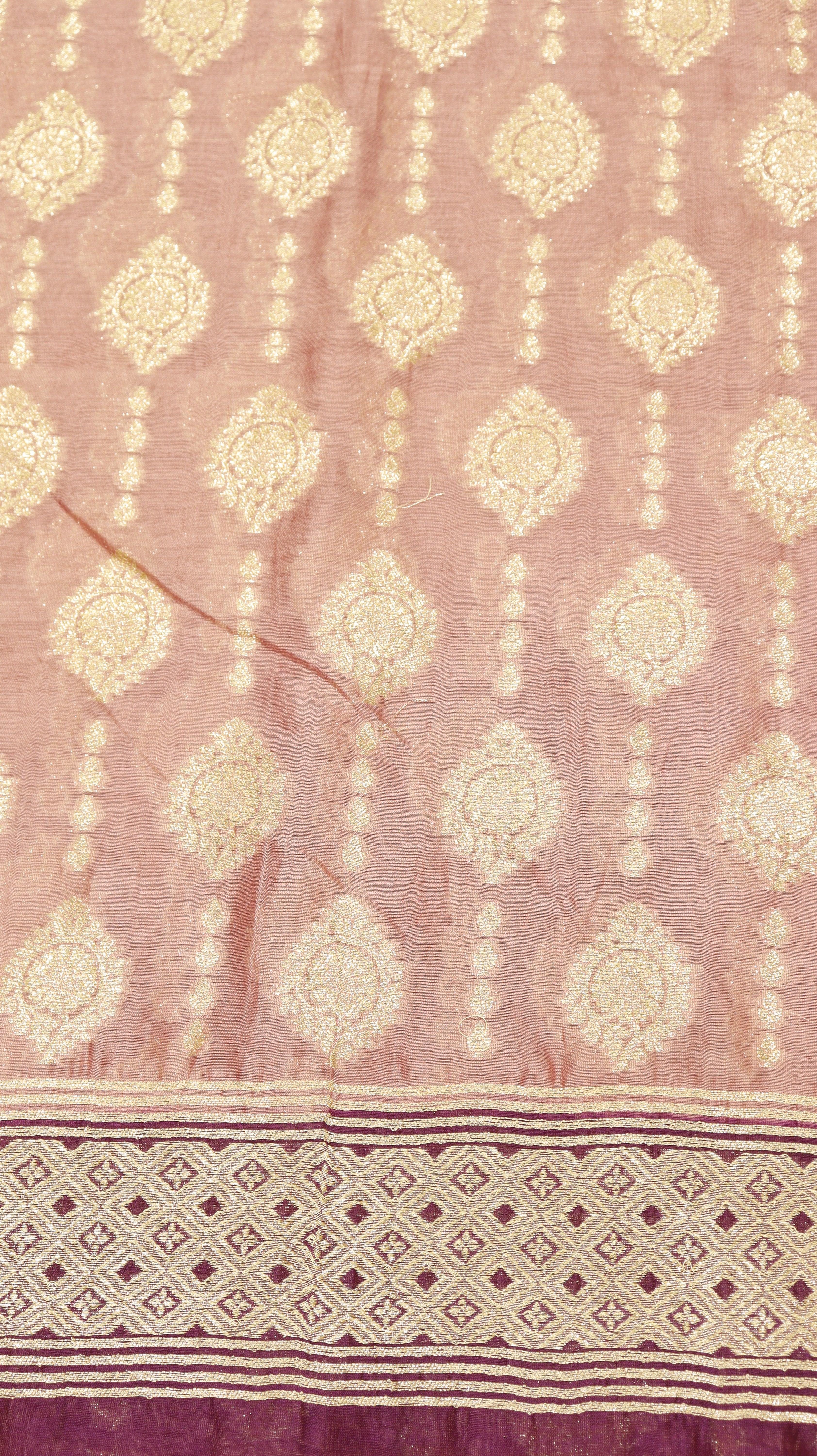 Blush Pink Pure Moonga Silk Handloom Suit Set