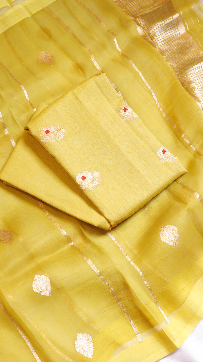 Handloom Pure Tussar Silk Suit Set