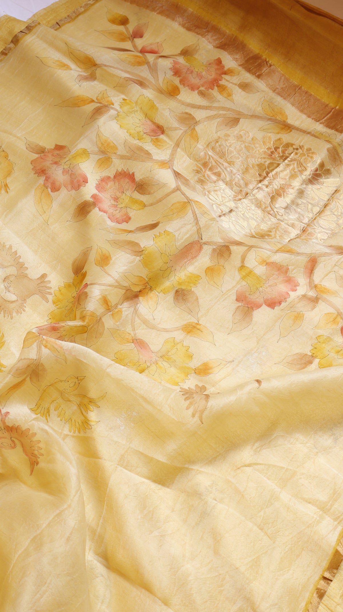 Handloom Pure Tussar Silk Suit Set