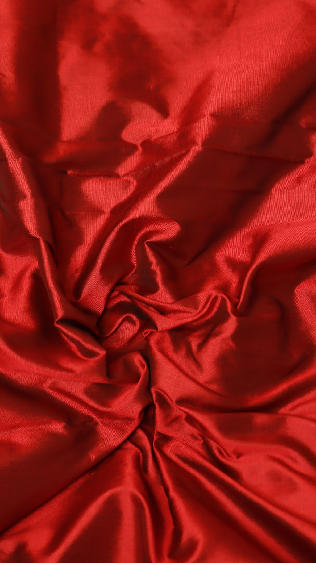 Red Pure Katan Silk Handloom Suit Set