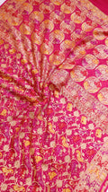 Handwoven Bandhej Khaddi Georgette Saree