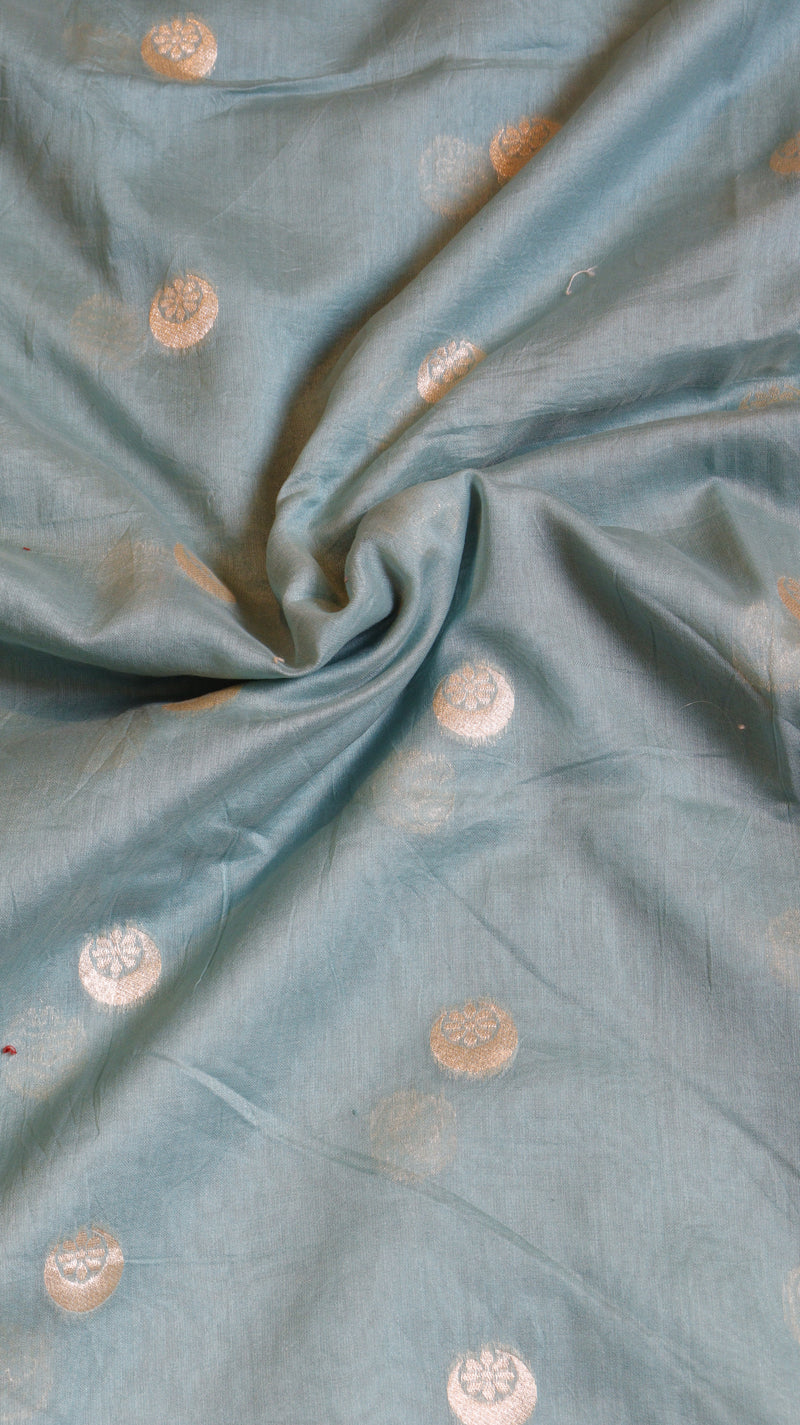 Chand Phool Moonga Muslin Saree