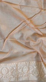 Chand Phool Moonga Muslin Saree