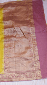 Chand Phool Moonga Muslin Saree