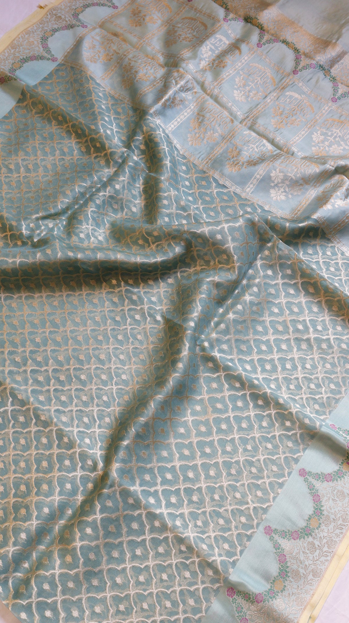 Handloom Pure Kora Silk Saree