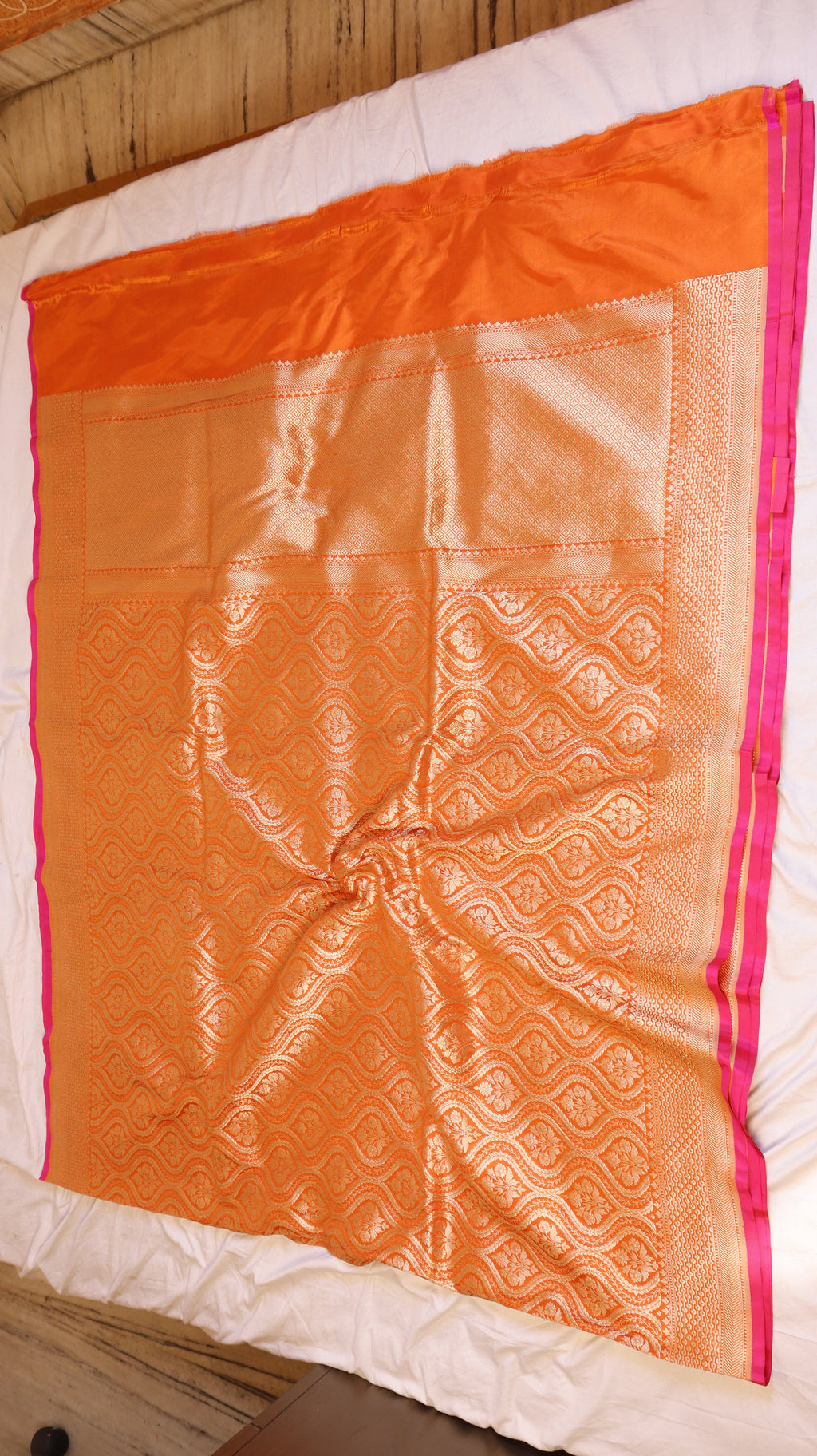 Handloom Pure Katan Silk Brocade Saree