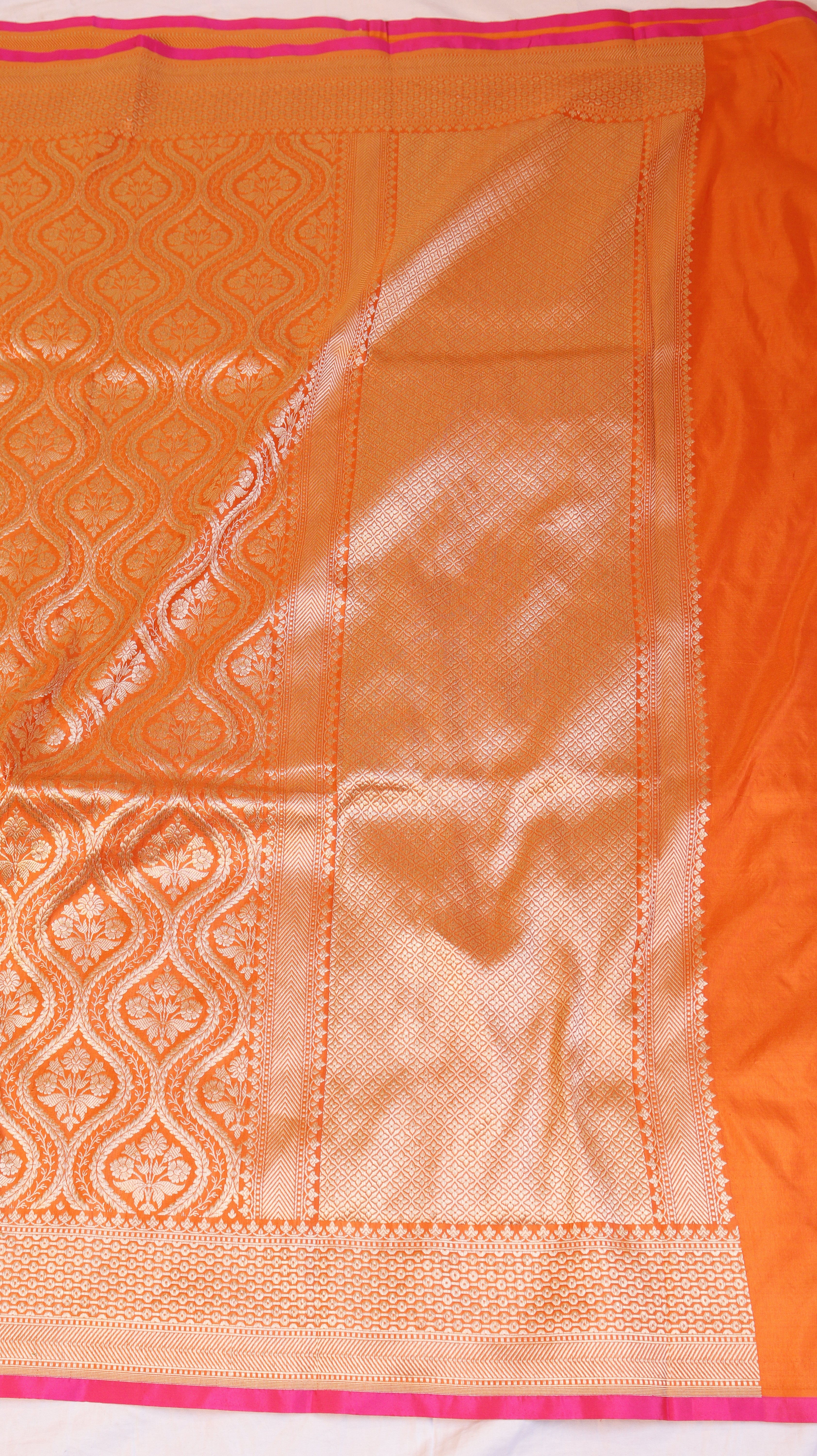 Handloom Pure Katan Silk Brocade Saree