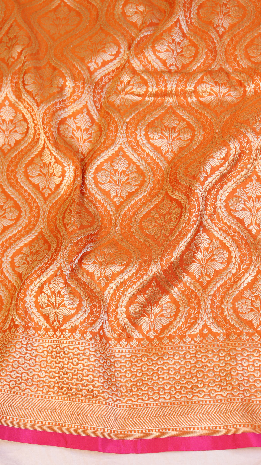 Handloom Pure Katan Silk Brocade Saree