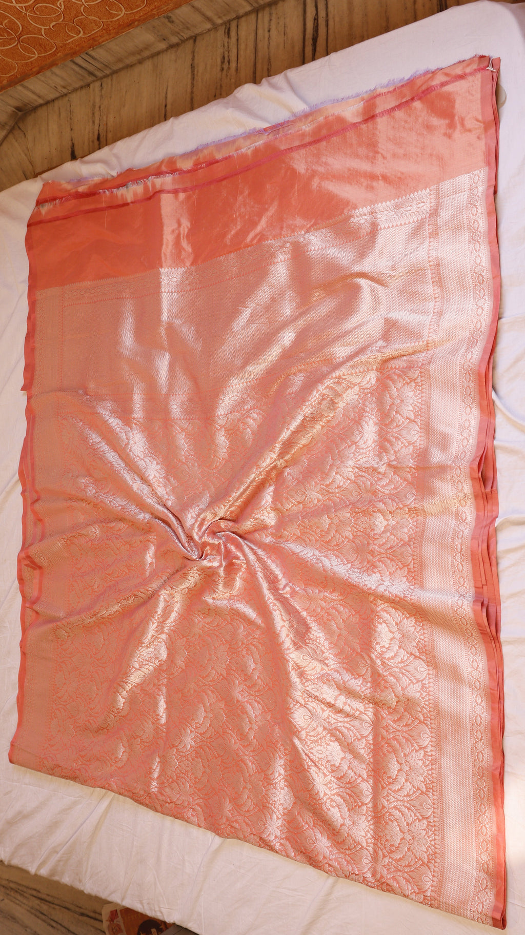 Handloom Pure Katan Silk Brocade Saree