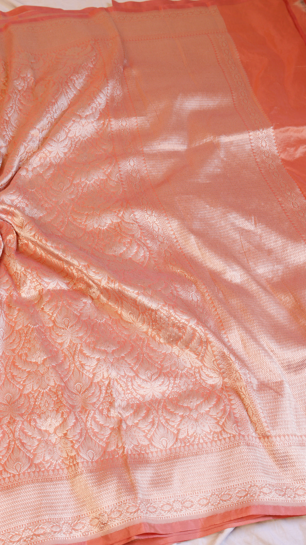 Handloom Pure Katan Silk Brocade Saree