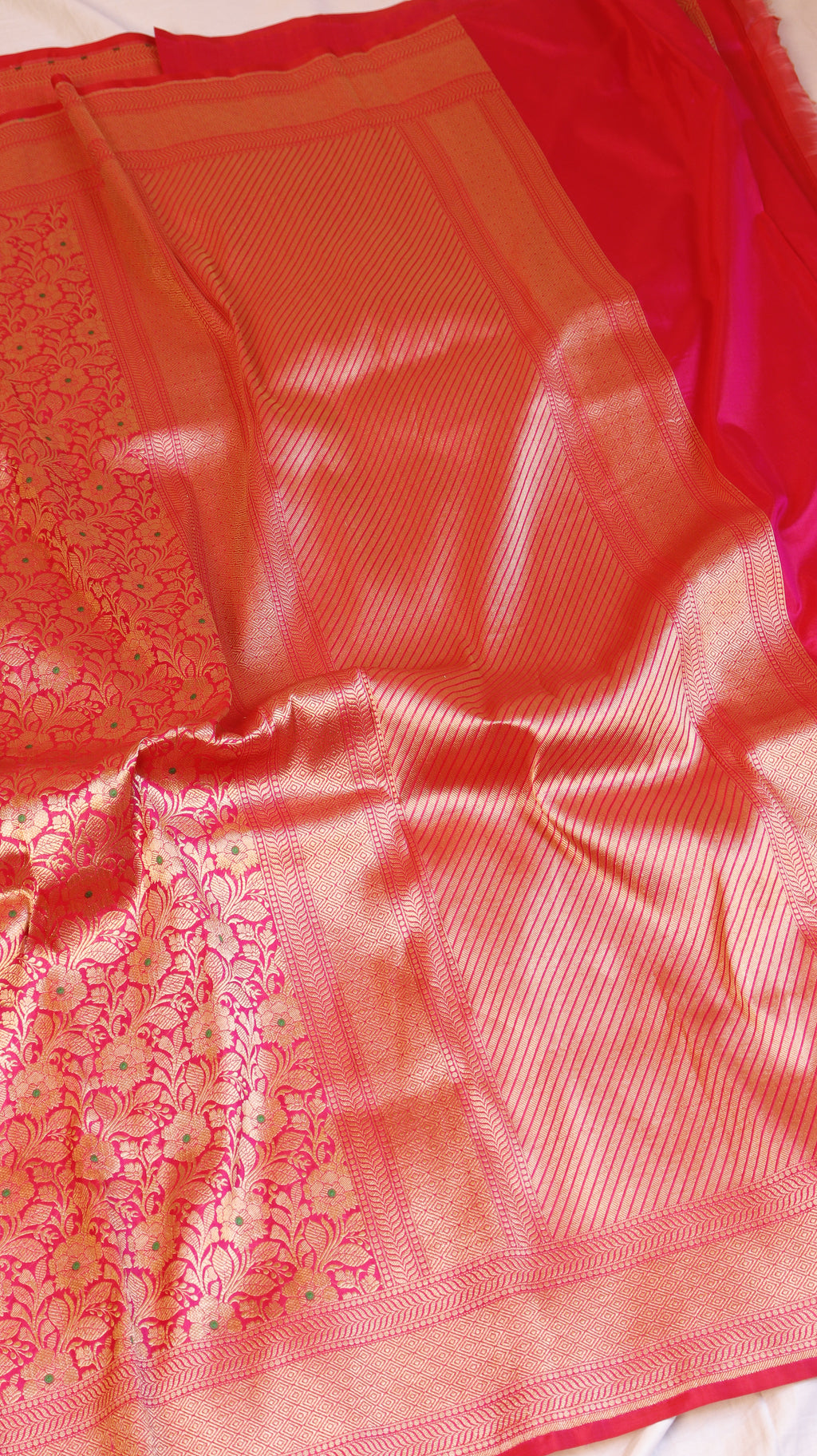 Handloom Pure Katan Silk Brocade Saree