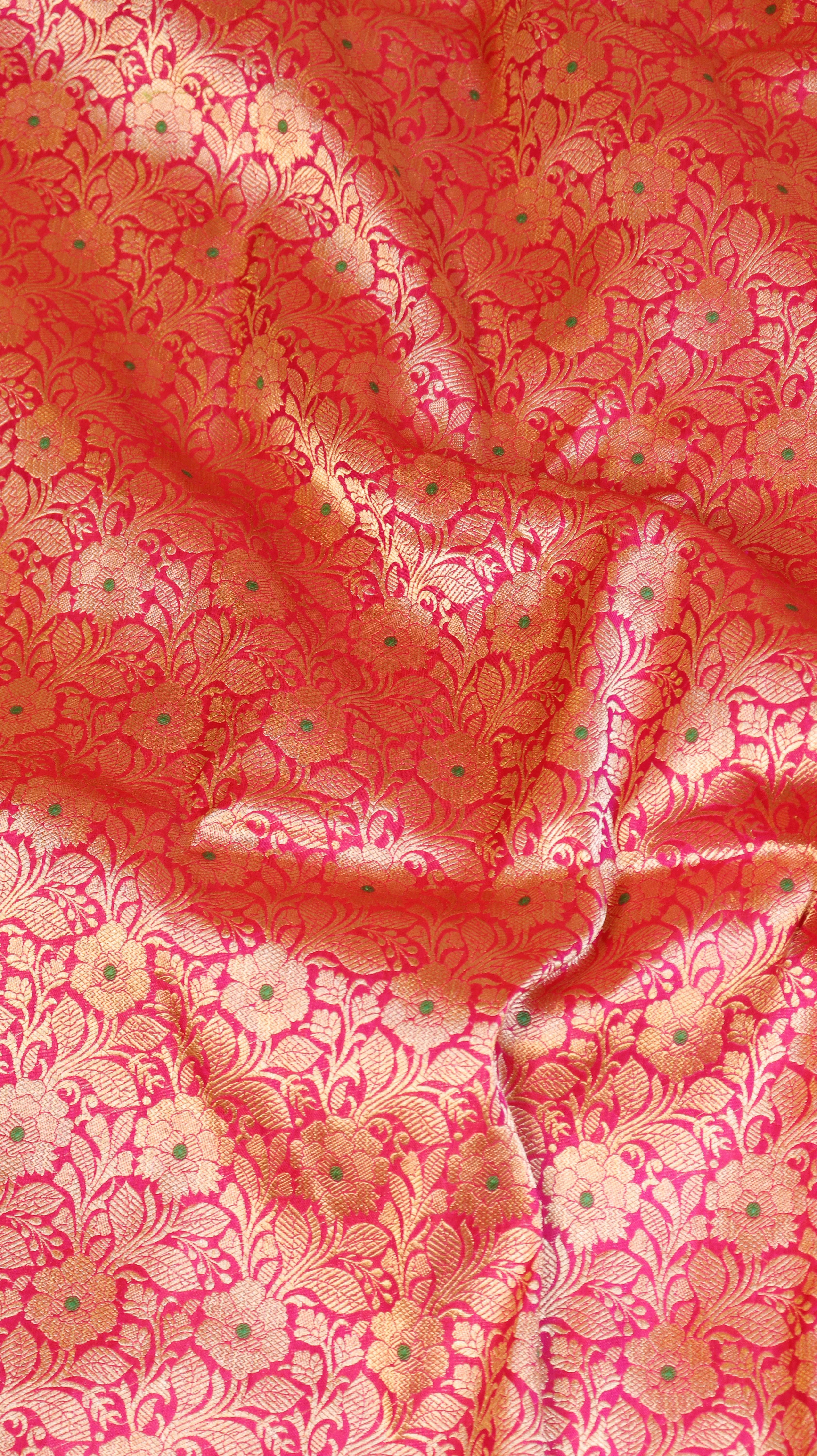 Handloom Pure Katan Silk Brocade Saree