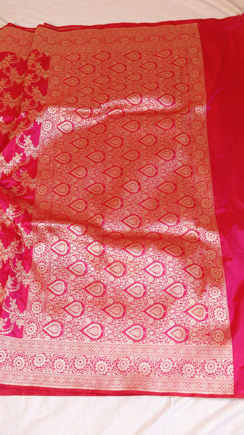 Pre-Order : Pink Pure Katan Silk Handloom Saree