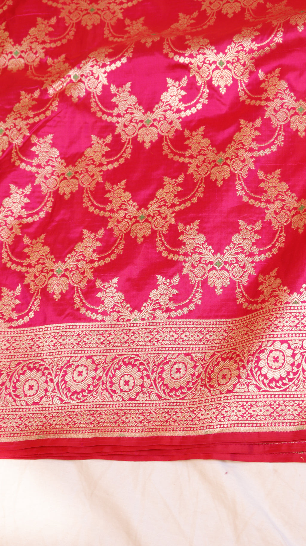 Pre-Order : Pink Pure Katan Silk Handloom Saree