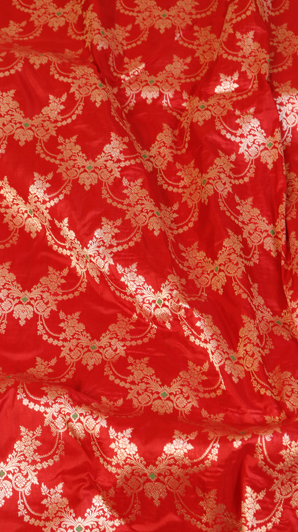 Pre-Order : Red Pure Katan Silk Handloom Saree