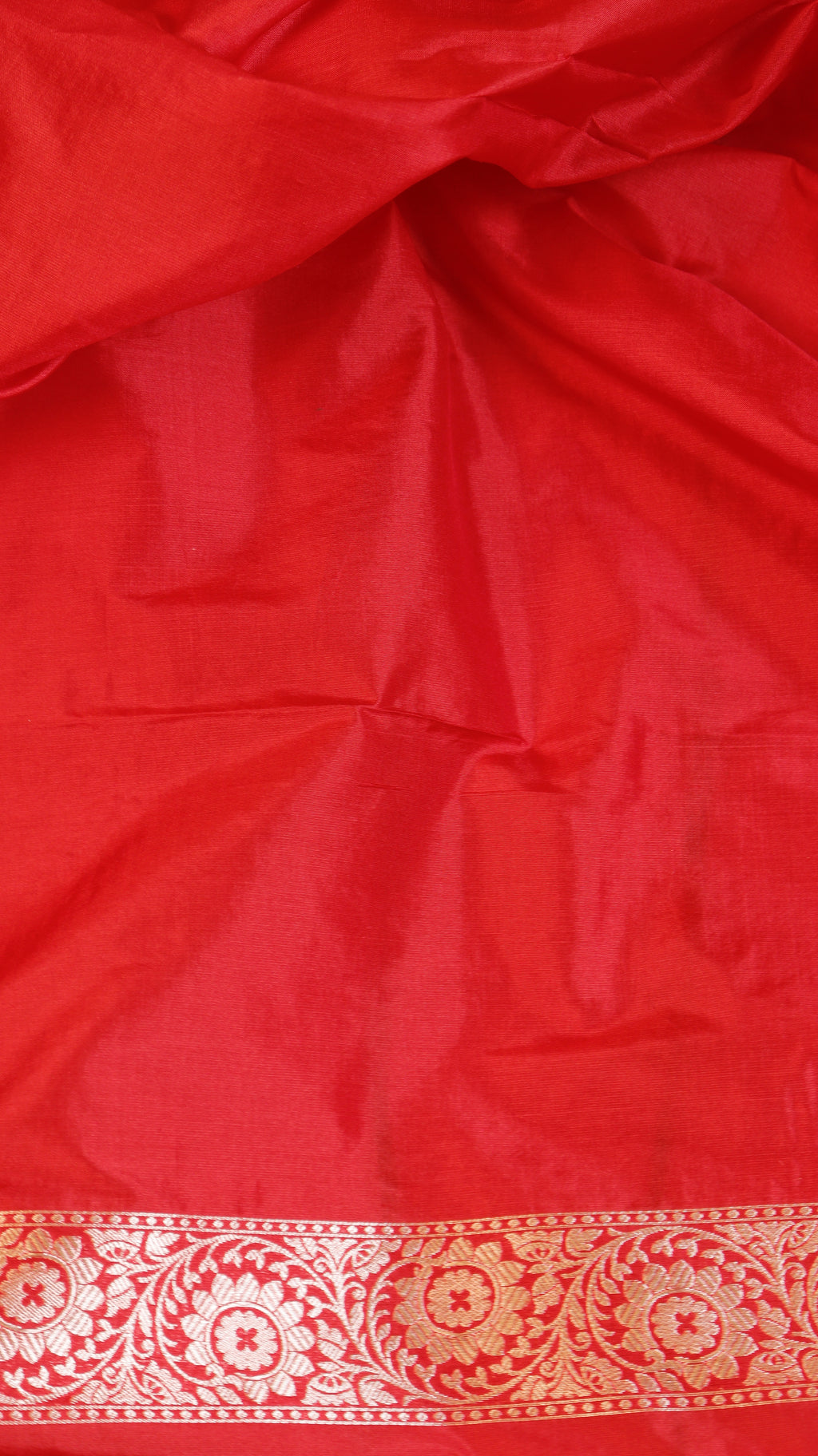 Pre-Order : Red Pure Katan Silk Handloom Saree