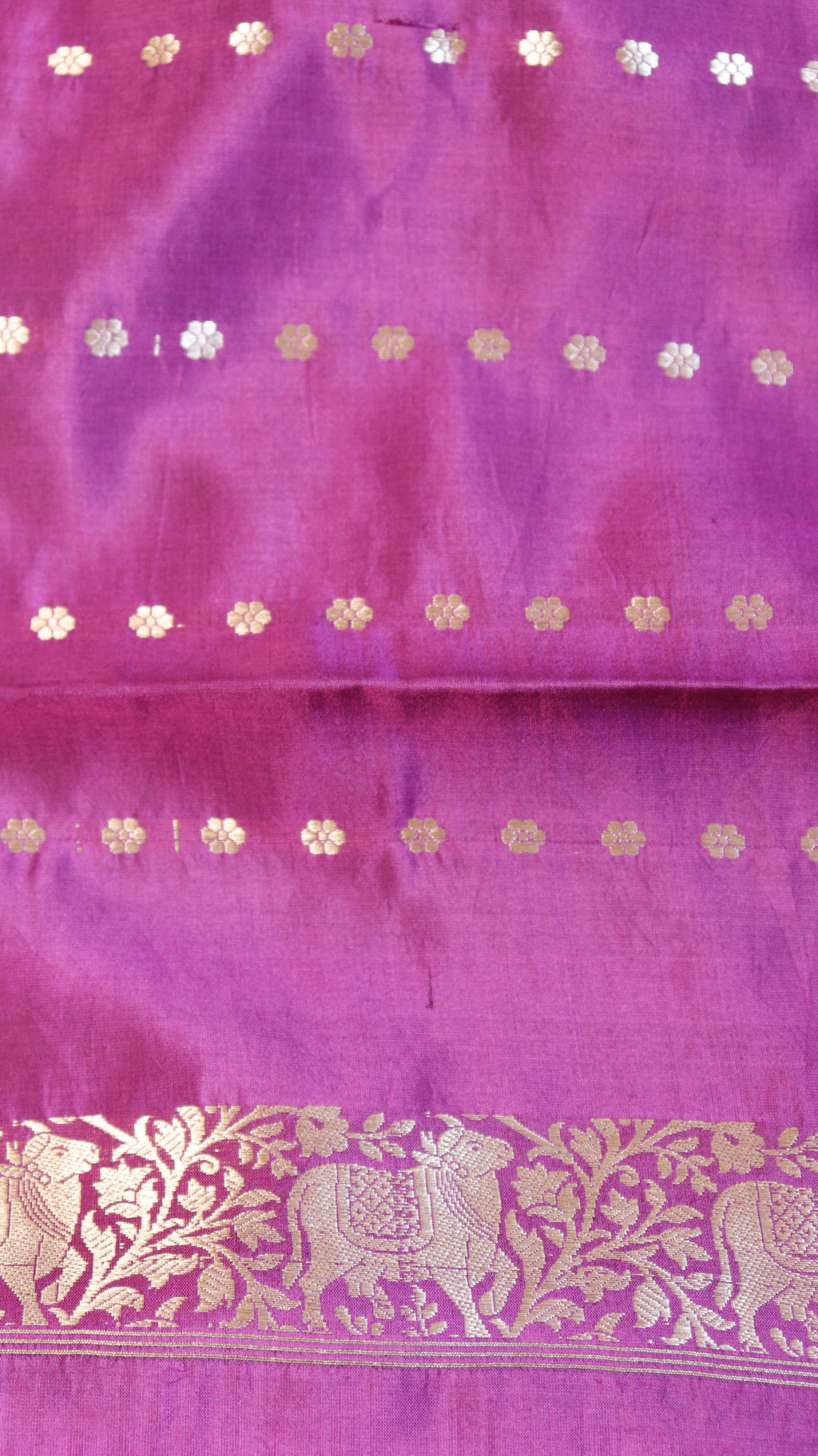 Pre-Order : Plum Pure Soft Katan Silk Handloom Saree with Elegant Border