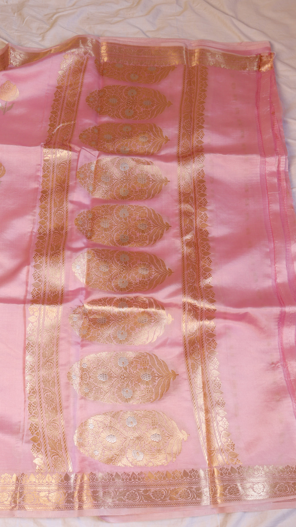 Pre-Order : Pink Pure Soft  Katan Silk Handloom Saree