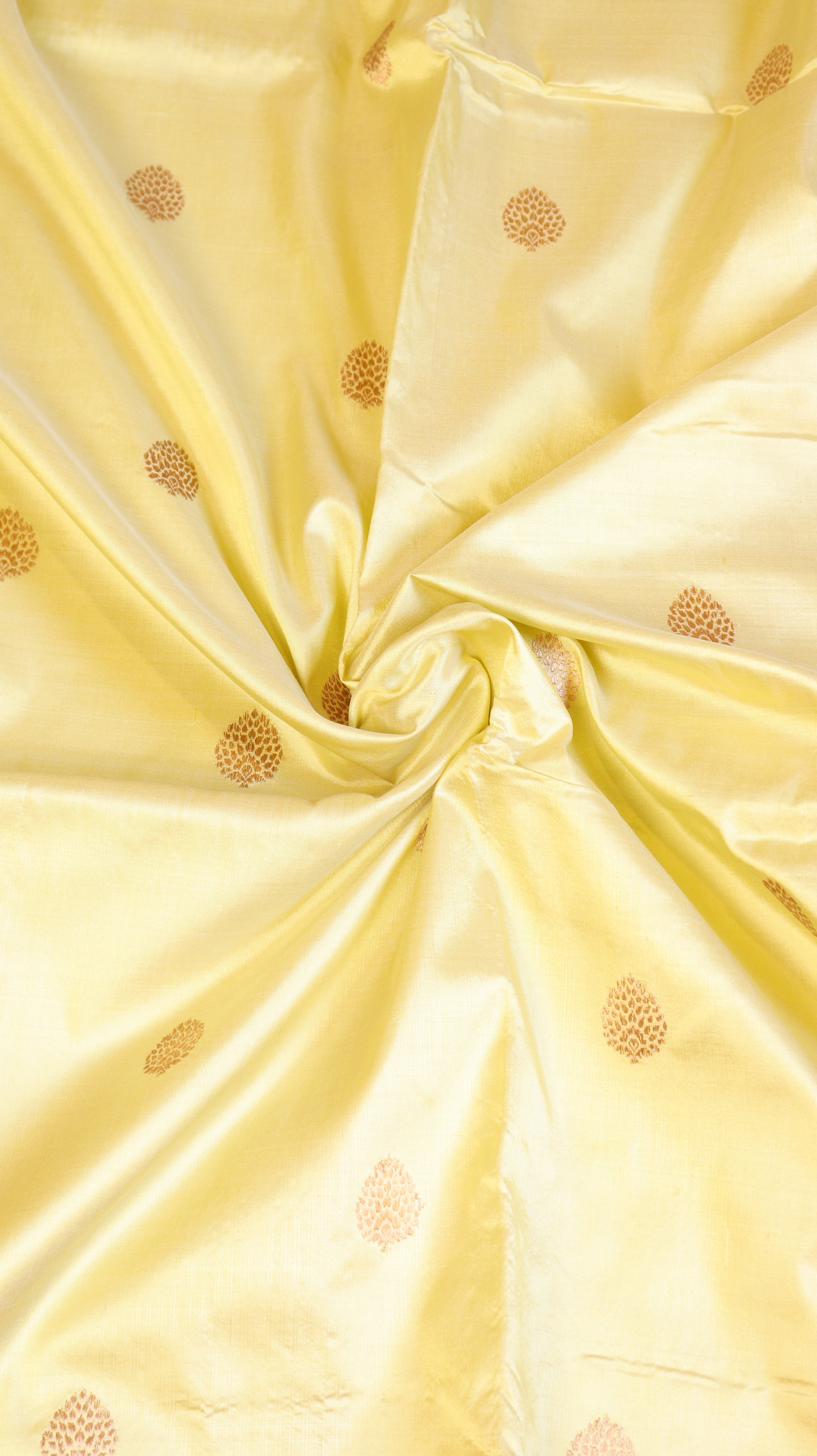 Pure Katan Silk Handloom Saree with Contrast Blouse