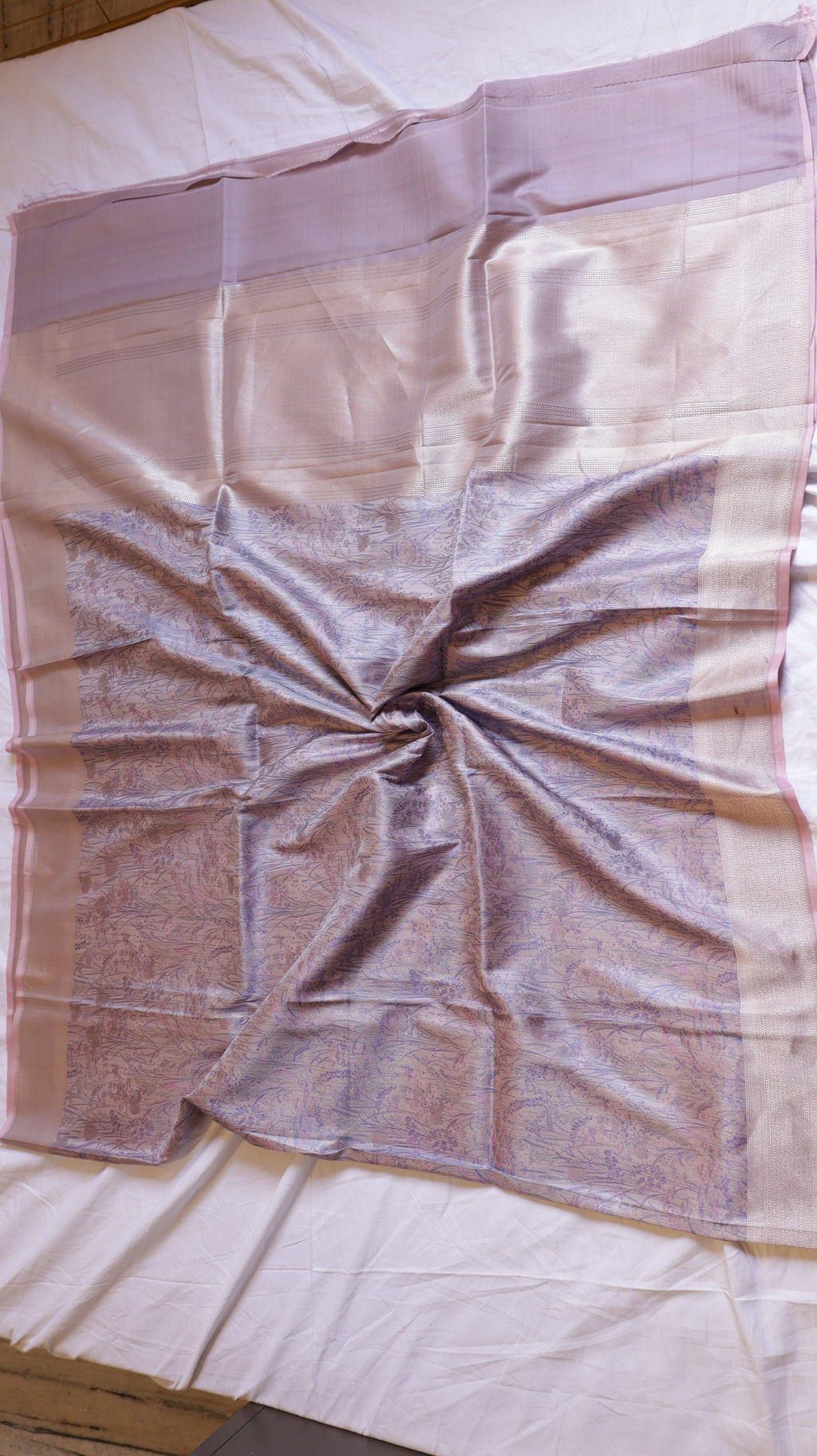 Pure Mulberry Silk Dupatta with Handloom Dampach Weave