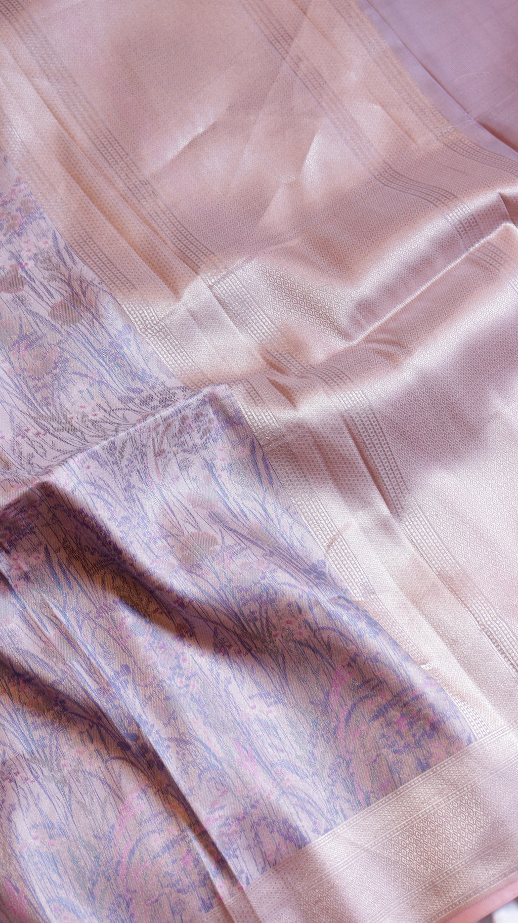 Pure Mulberry Silk Dupatta with Handloom Dampach Weave