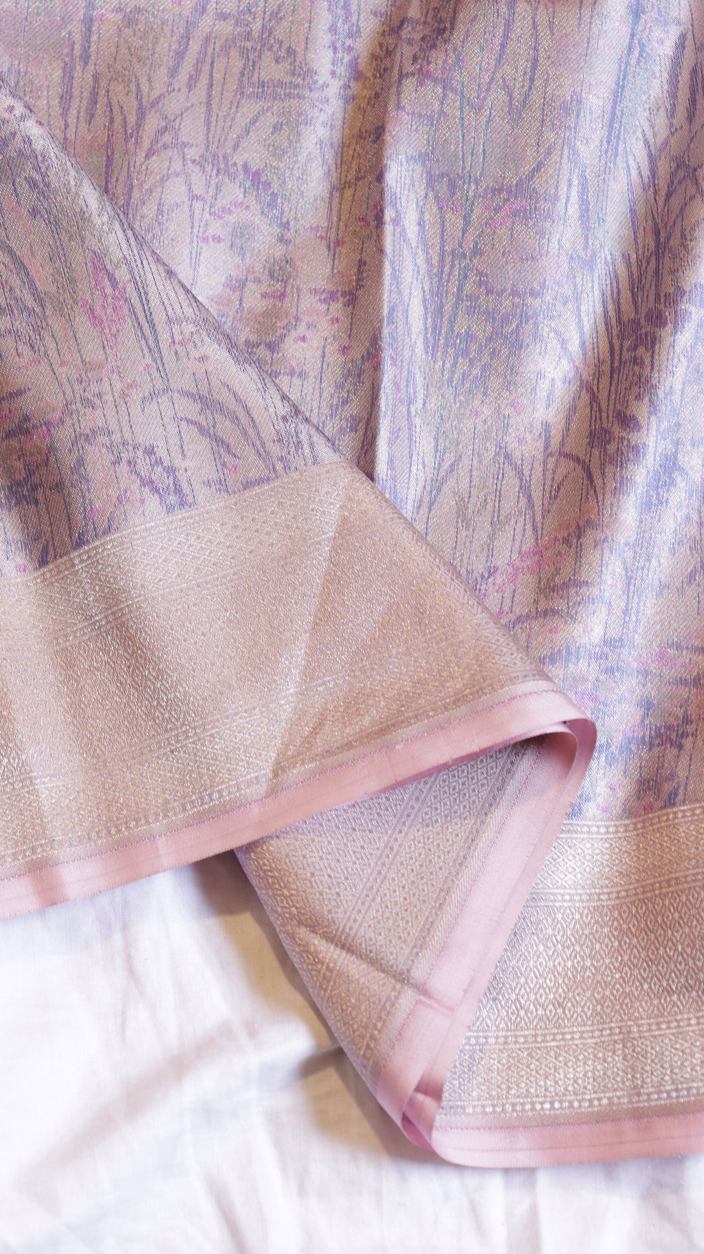 Pure Mulberry Silk Dupatta with Handloom Dampach Weave