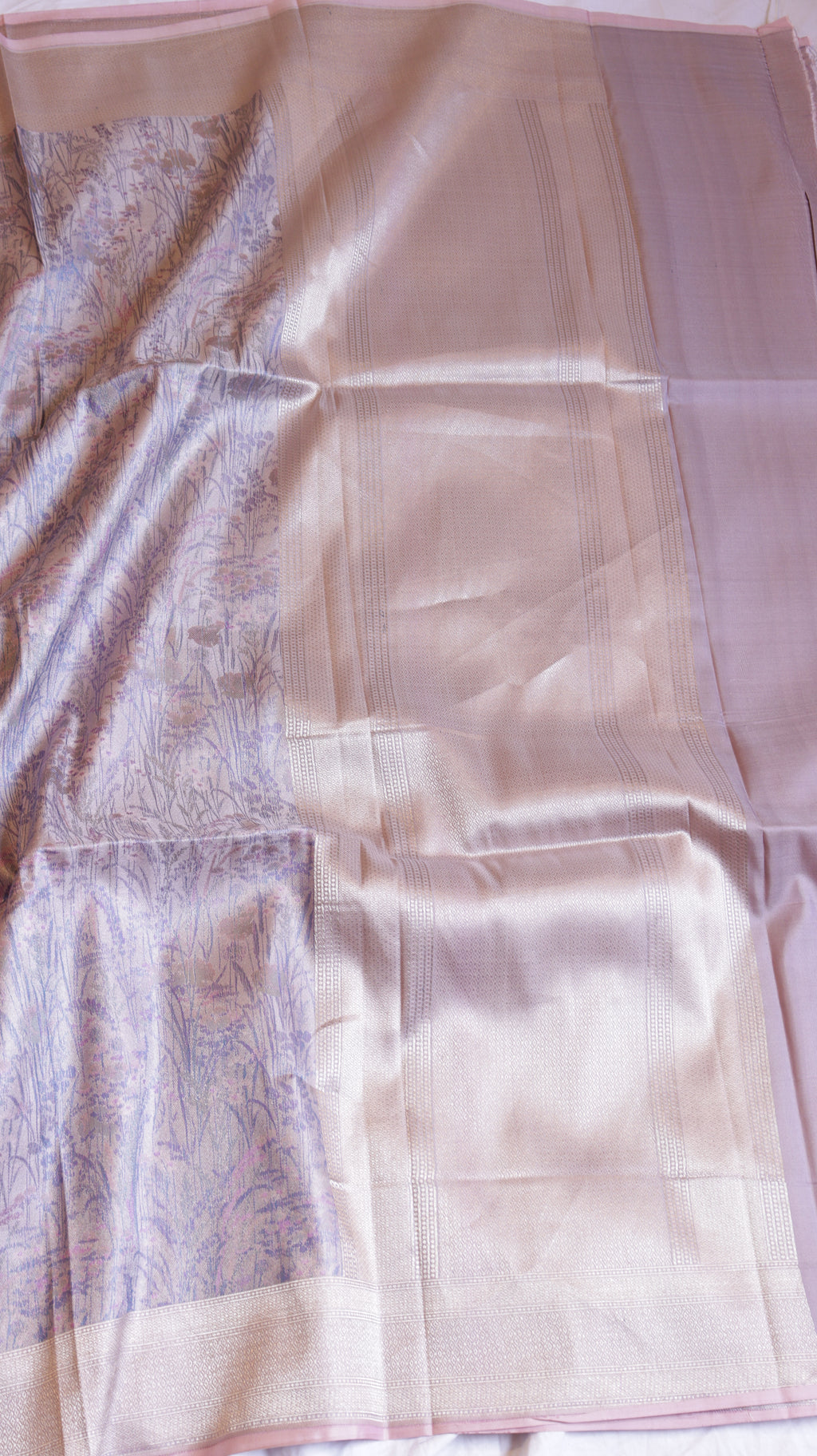 Pure Mulberry Silk Dupatta with Handloom Dampach Weave