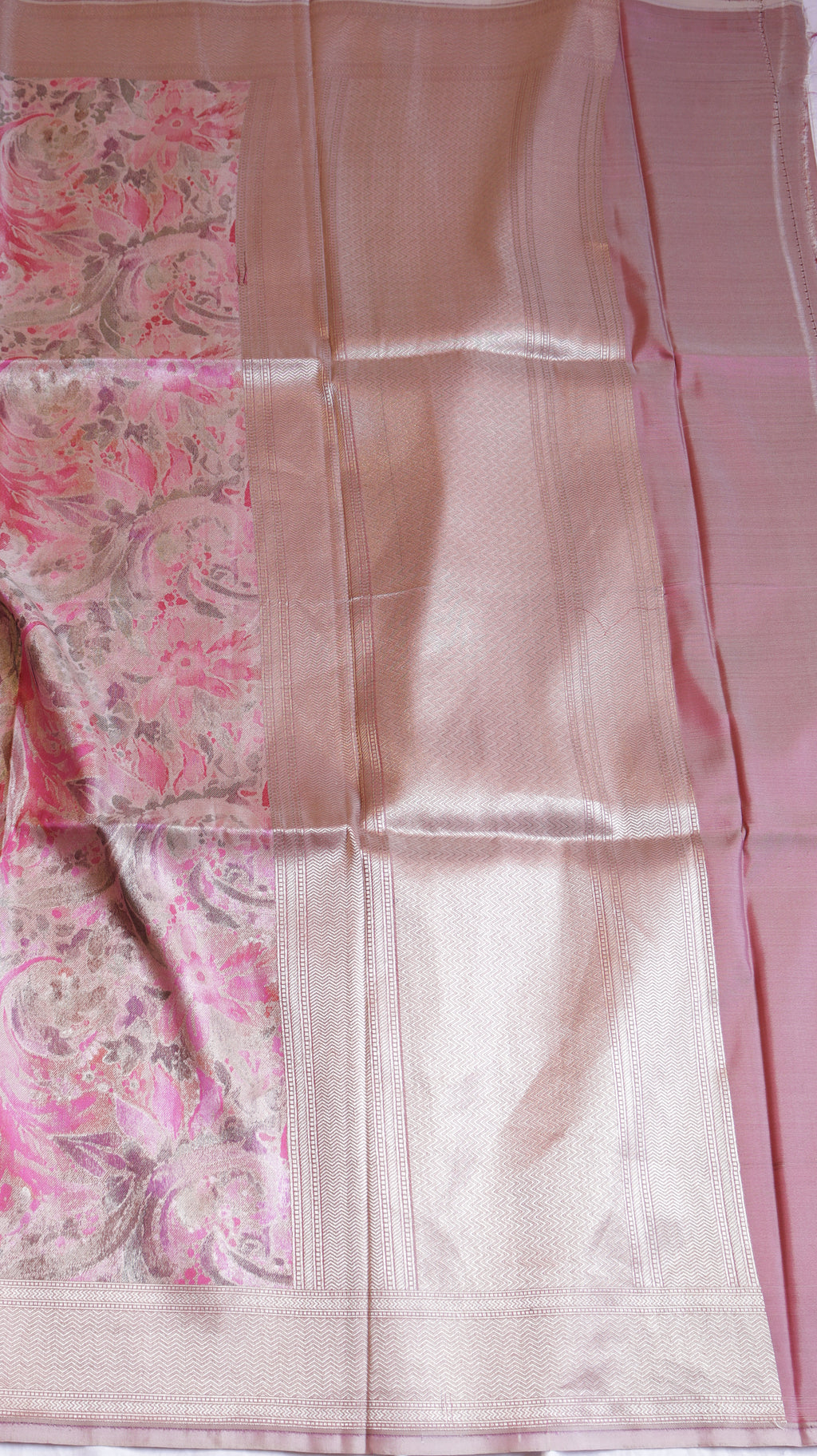 Pure Mulberry Silk Dupatta with Handloom Dampach Weave