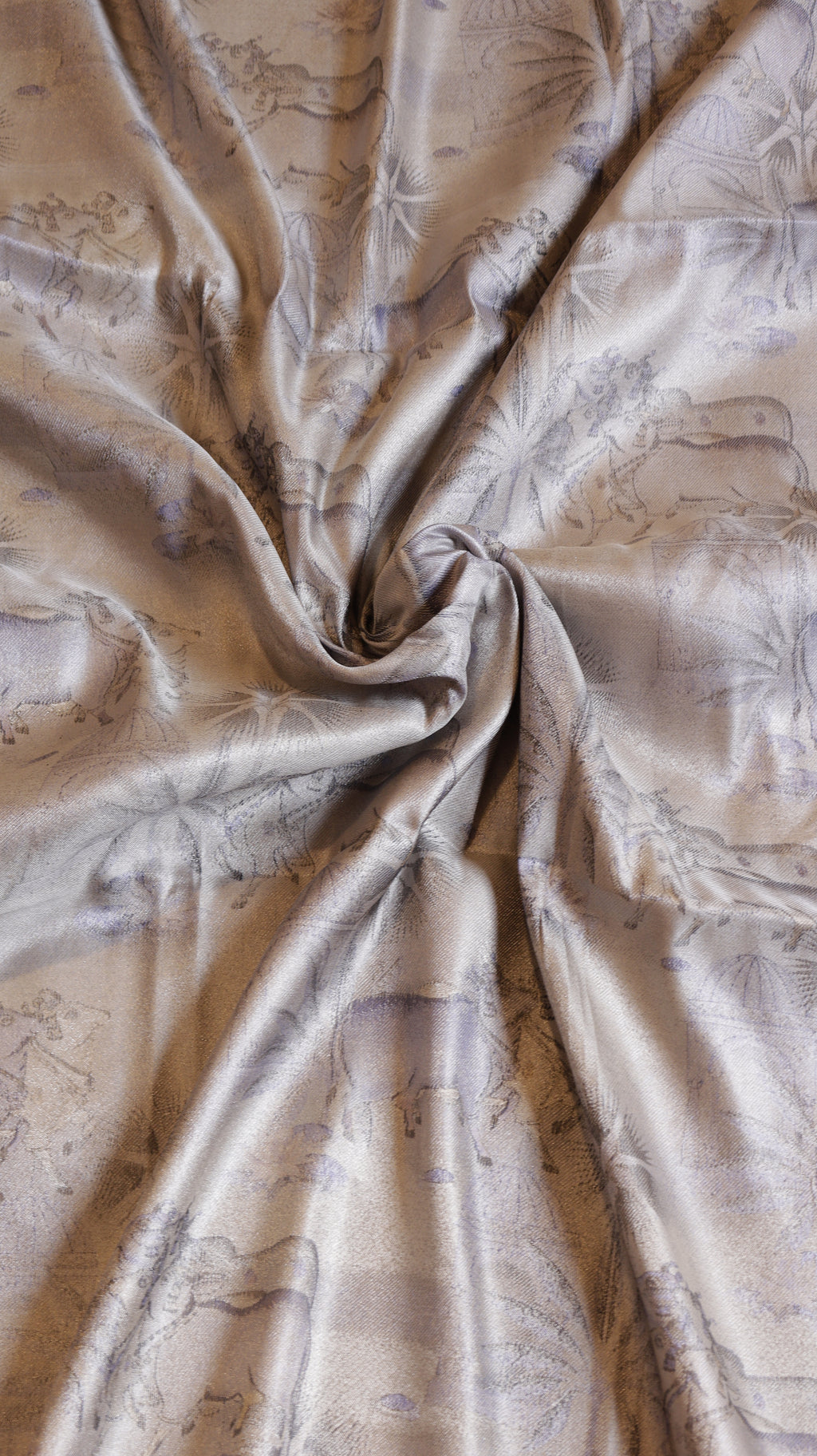 Pure Mulberry Silk Dupatta with Handloom Dampach Weave