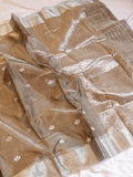 Metallic Pure Tissue Silk Handloom Saree