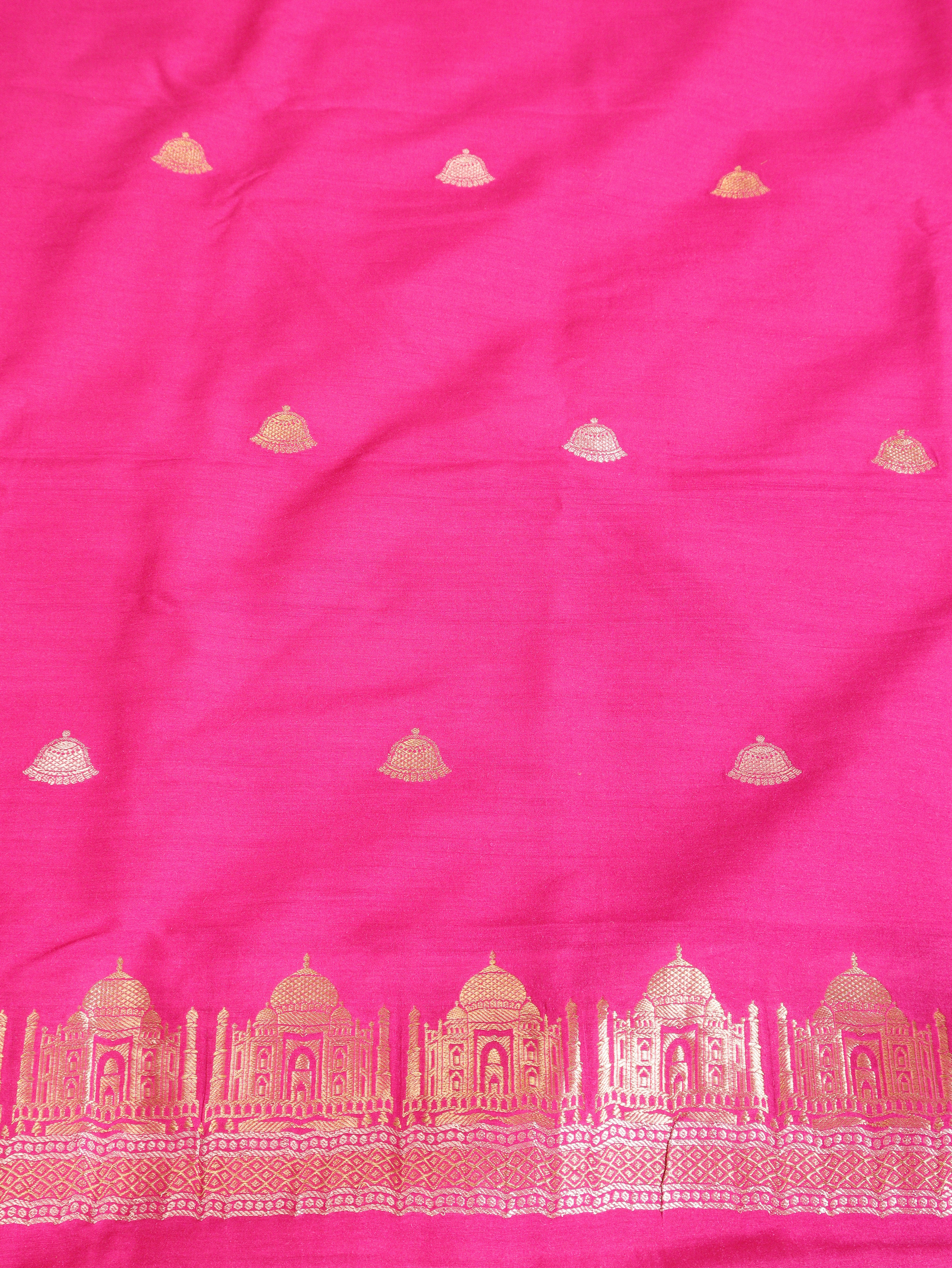 Pink Pure Moonga Silk Handloom Suit Set