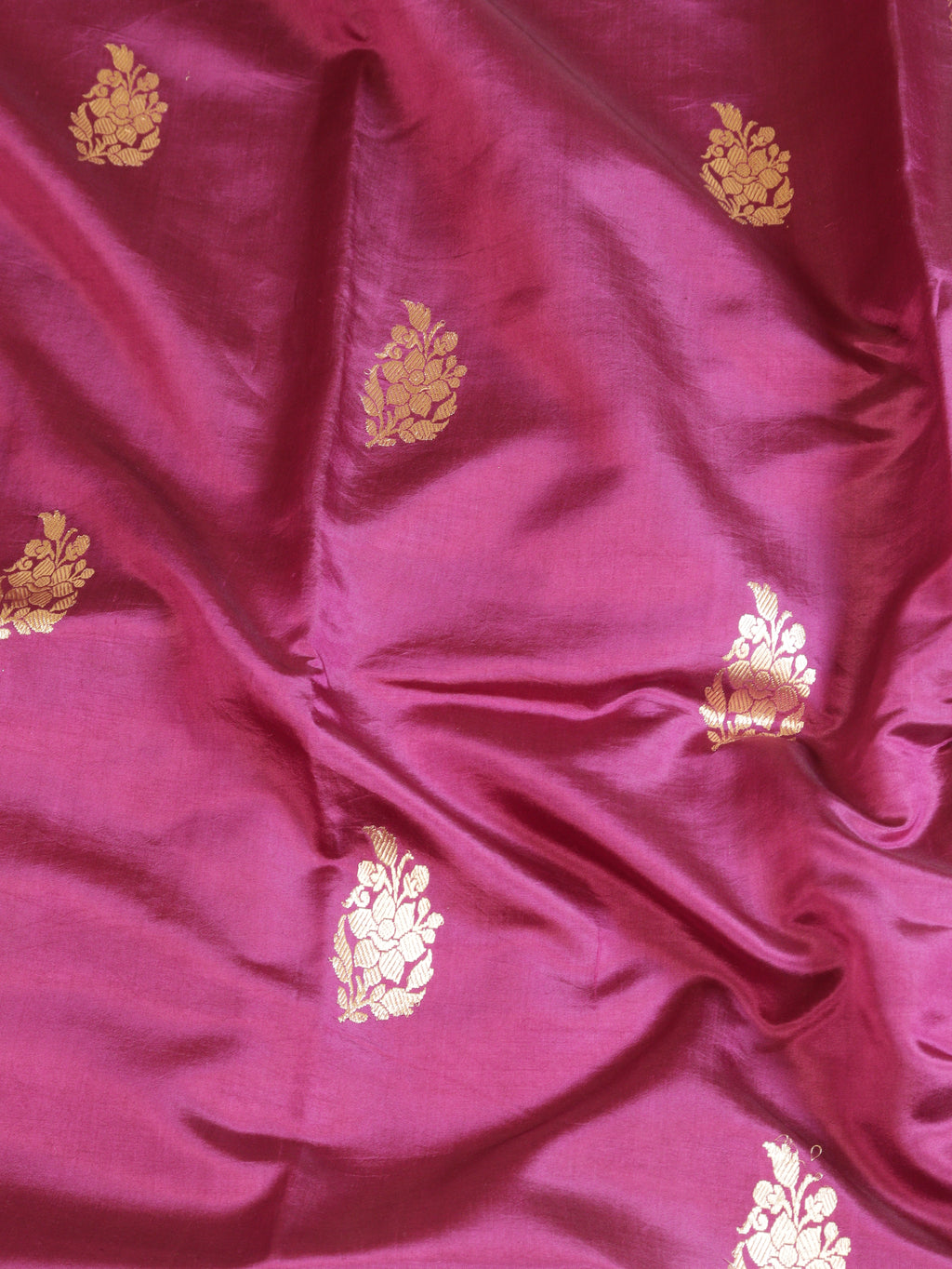 Deep Magenta Pure Soft Katan Silk Handloom Saree