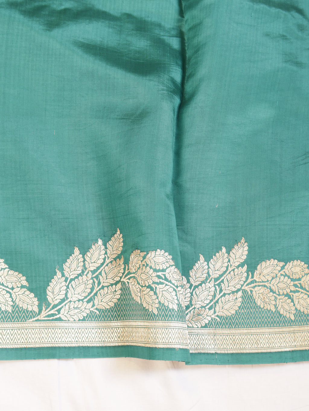 Sea Green Pure Soft Katan Silk Handloom Saree