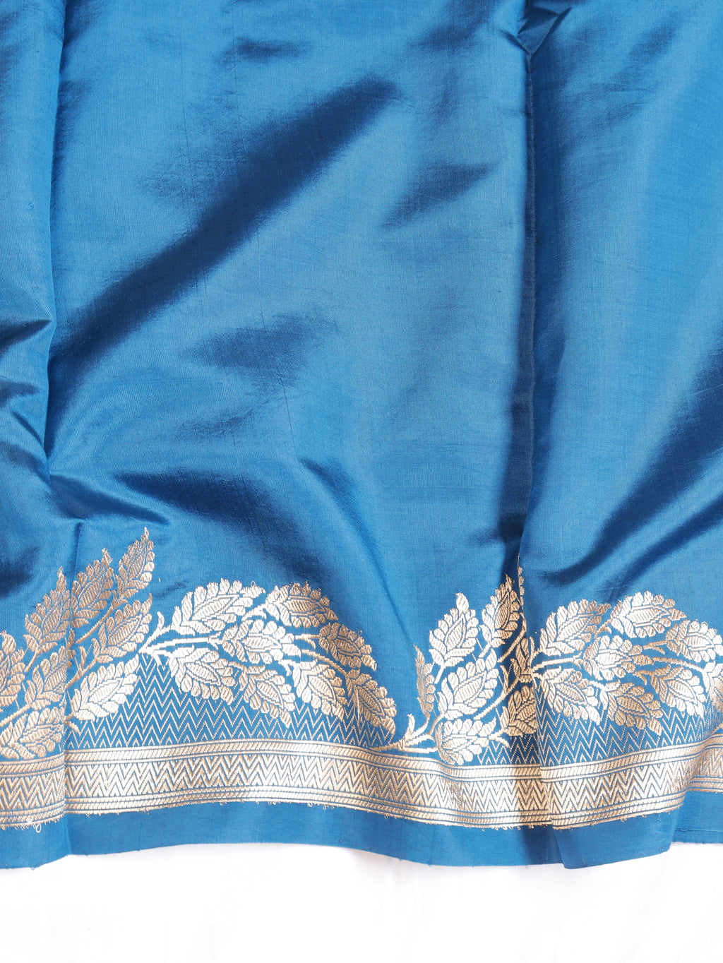 Peacock Blue Pure Soft Katan Silk Handloom Saree